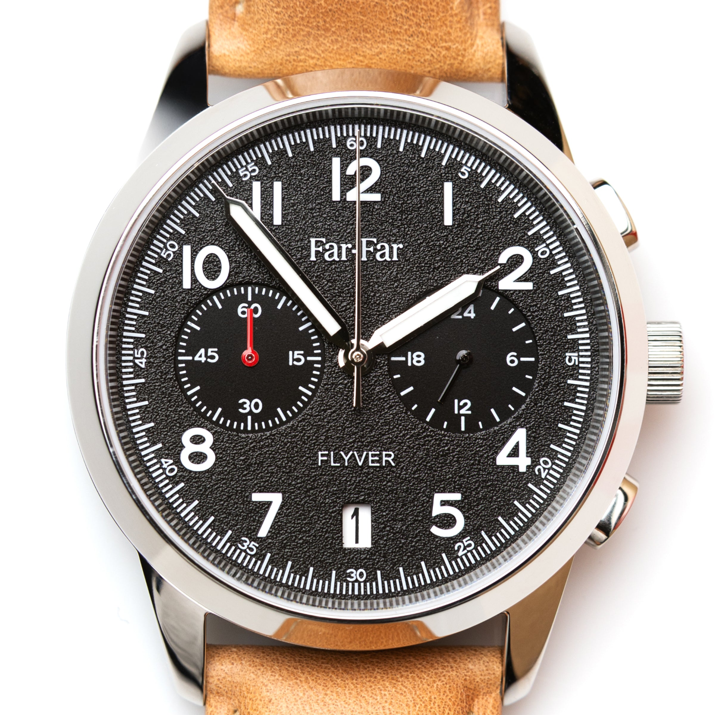 Far-Far Flyver Kronograf – Sort