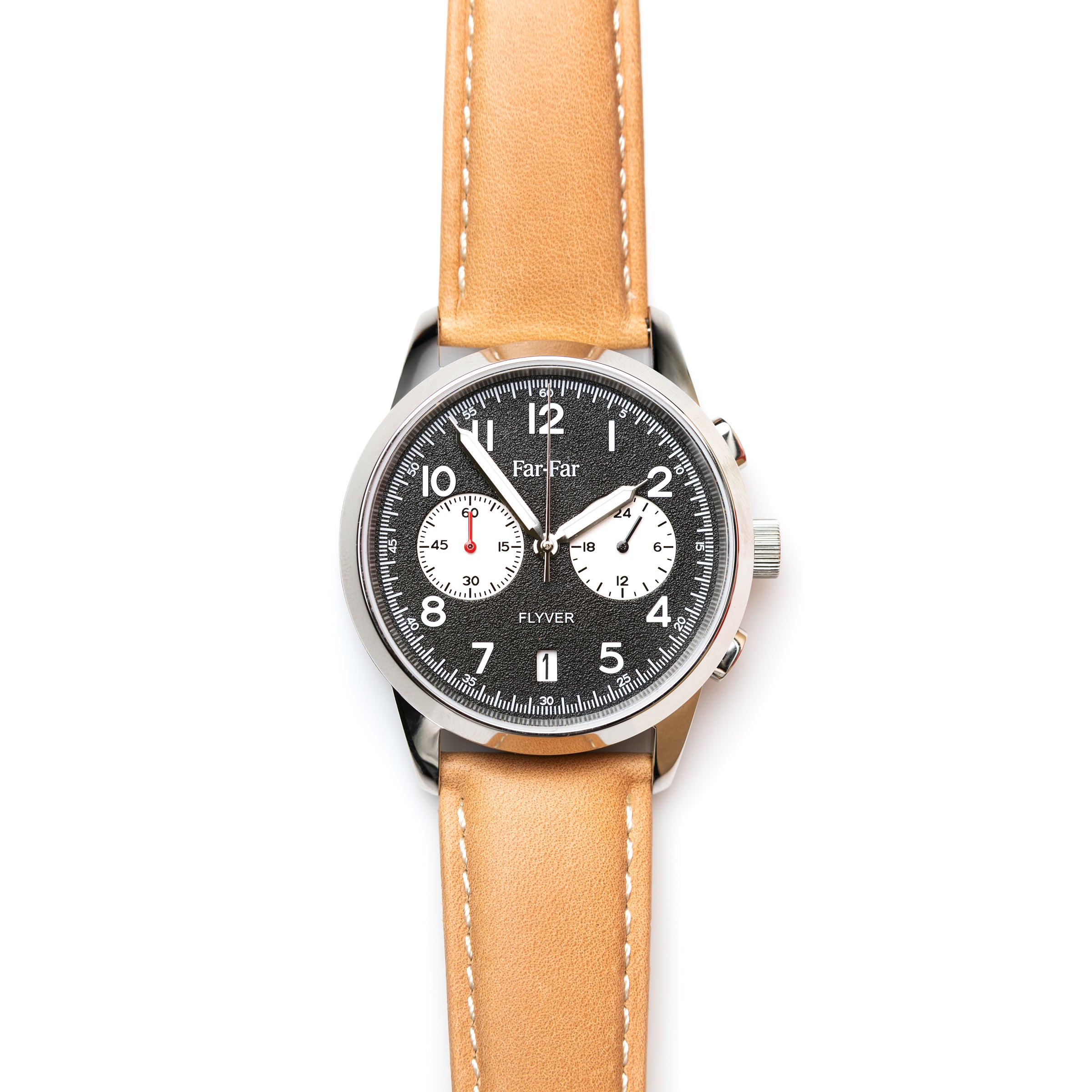 Far-Far Flyver Kronograf – Reversert Panda