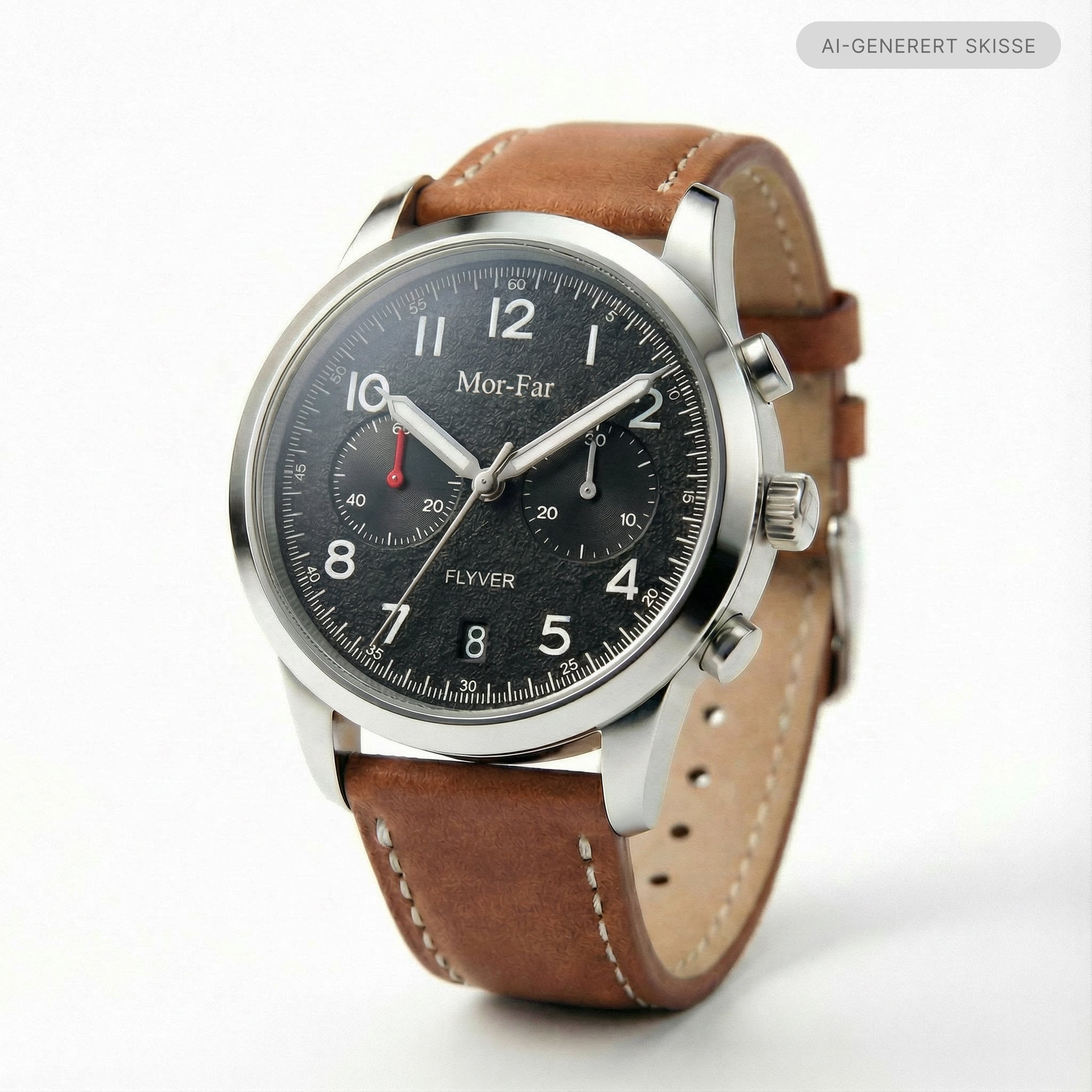 Mor-Far Flyver Kronograf – Sort