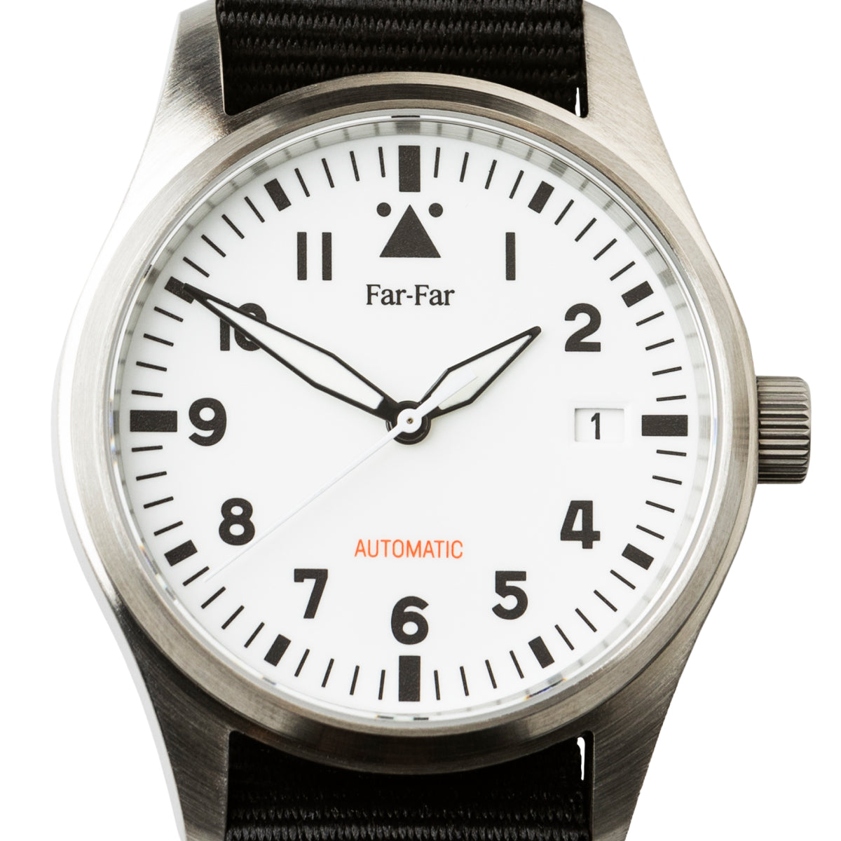 Far-Far Automatisk Pilotklokke Hvit