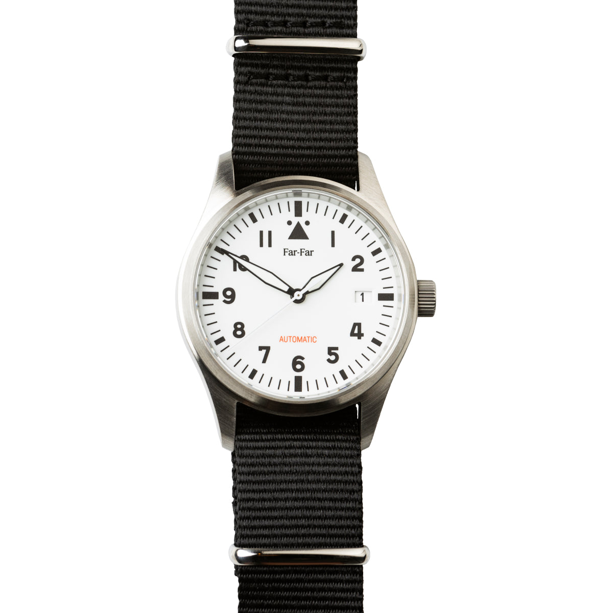 Far-Far Automatisk Pilotklokke Hvit