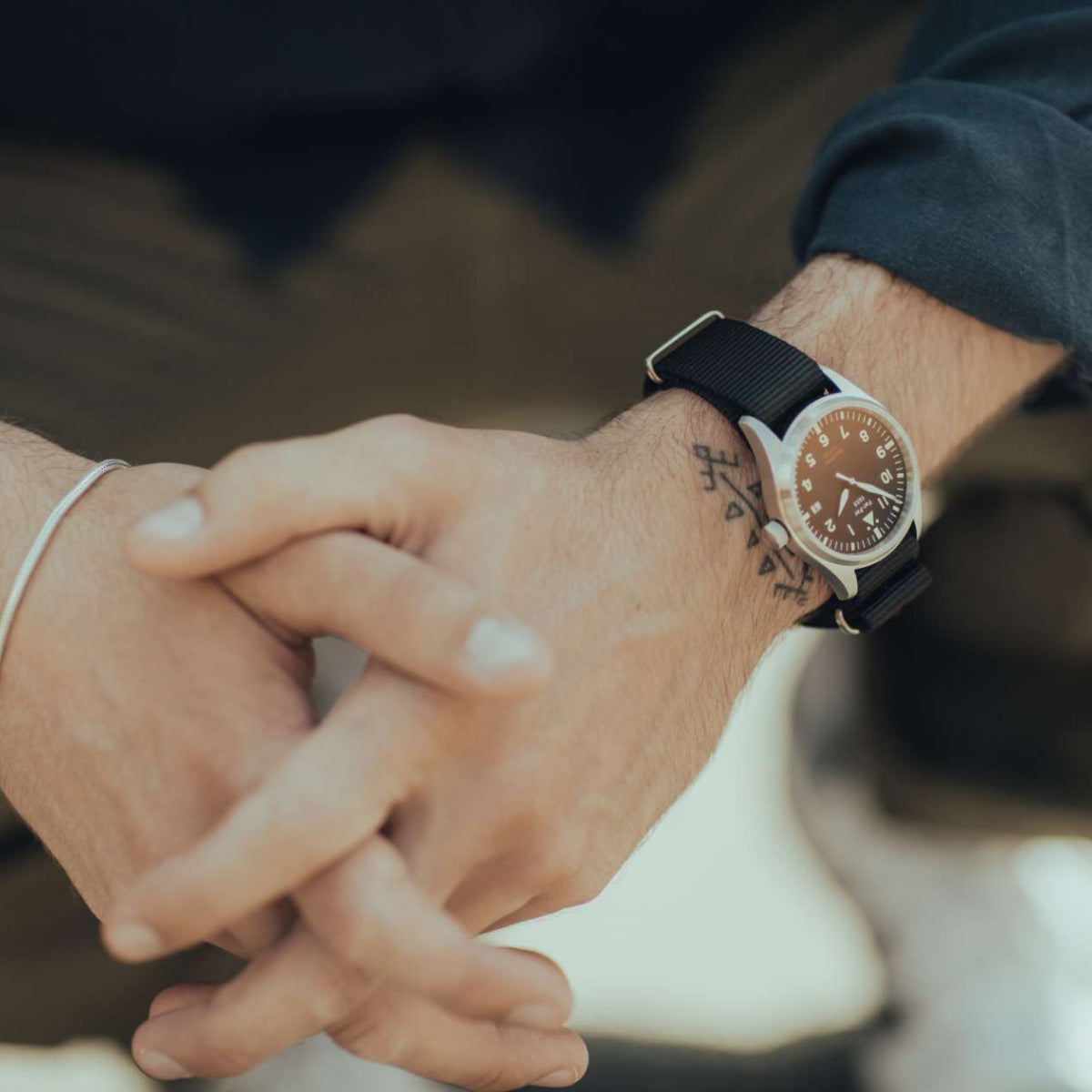 Far-Far Automatisk Pilotklokke Sort