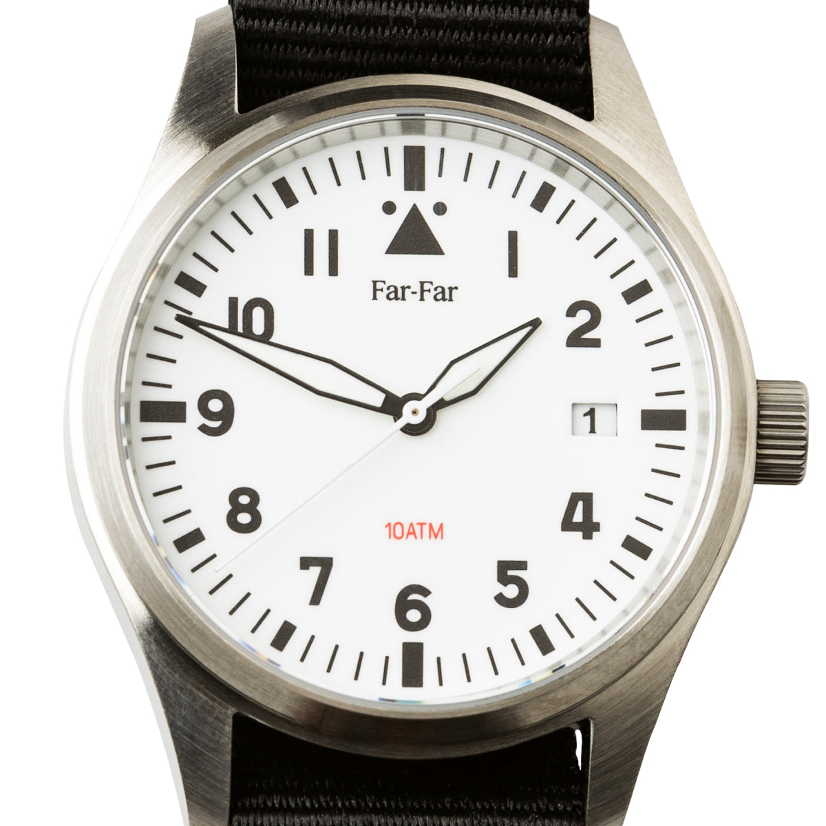 Far-Far Klassisk Pilotklokke Hvit