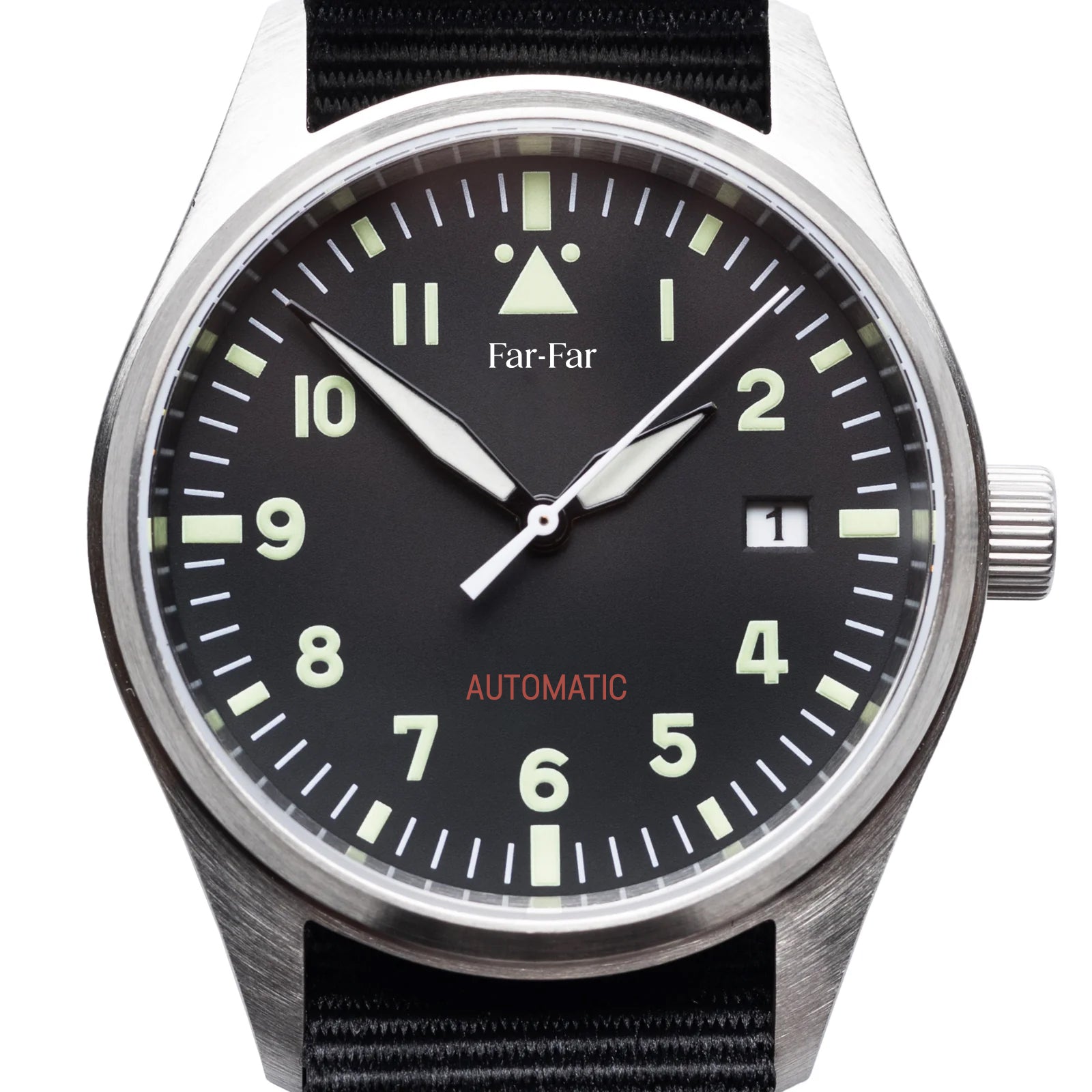 Far-Far Automatisk Pilotklokke Sort