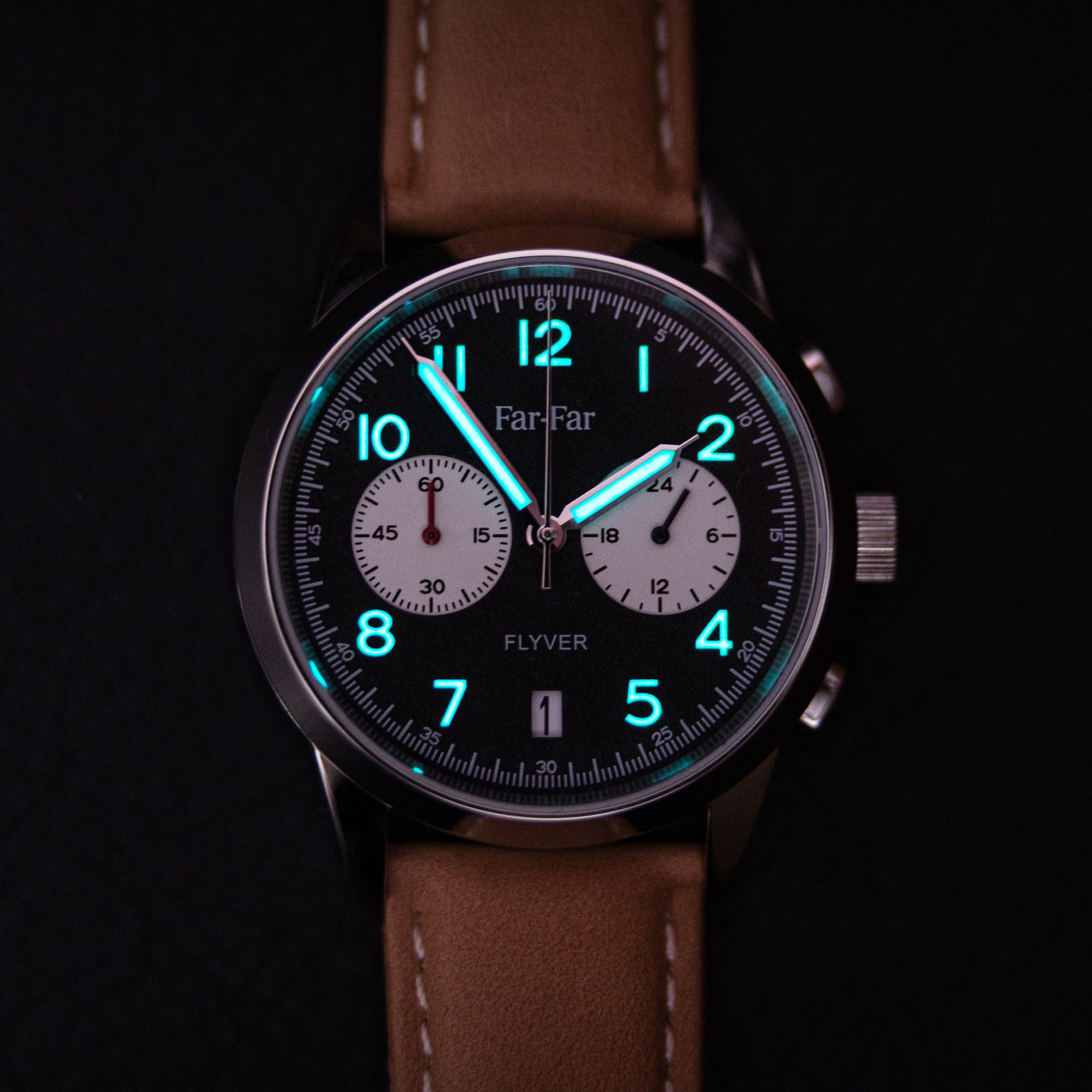 Far-Far Flyver Chronograph – Reverse Panda