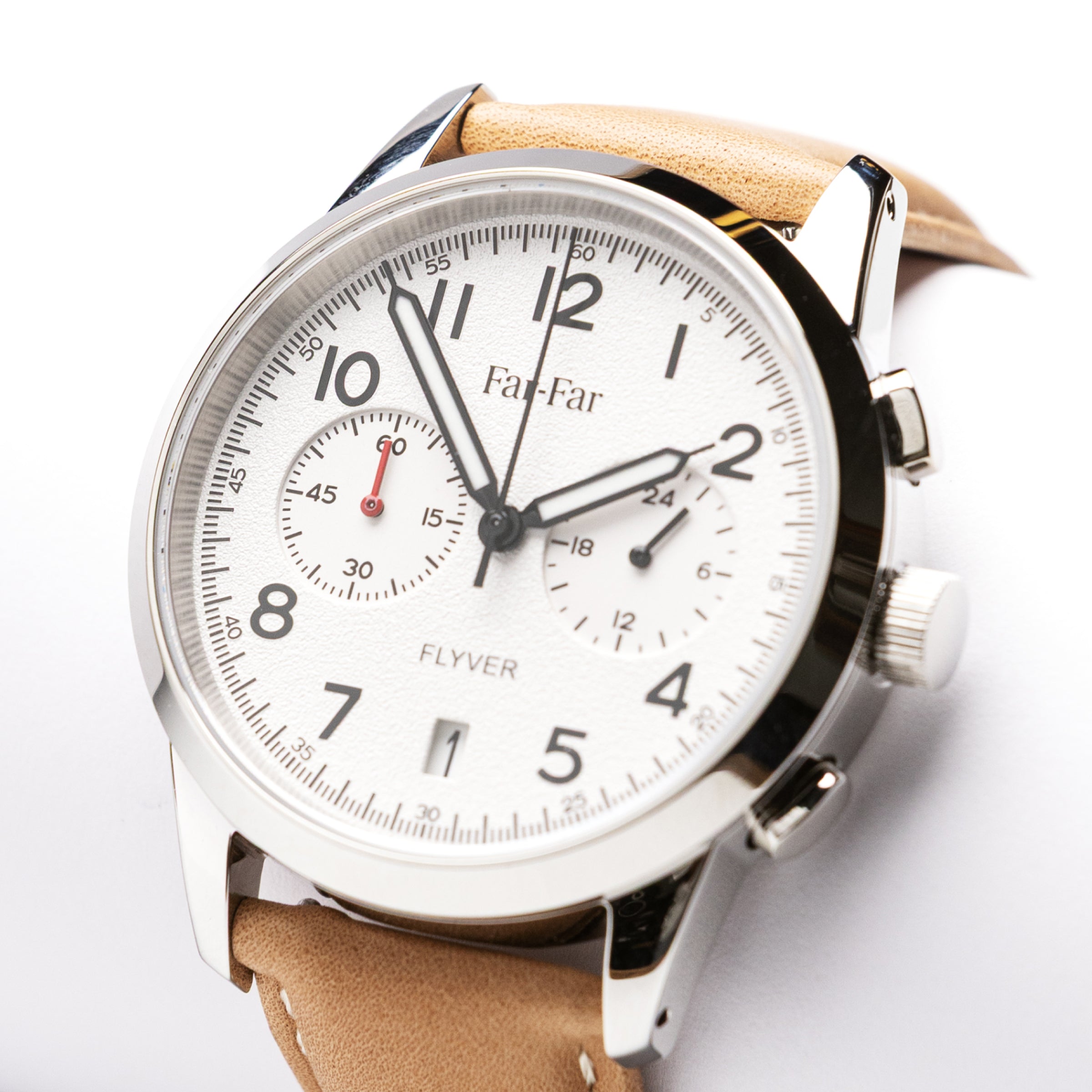 Far-Far Flyver Chronograph – White