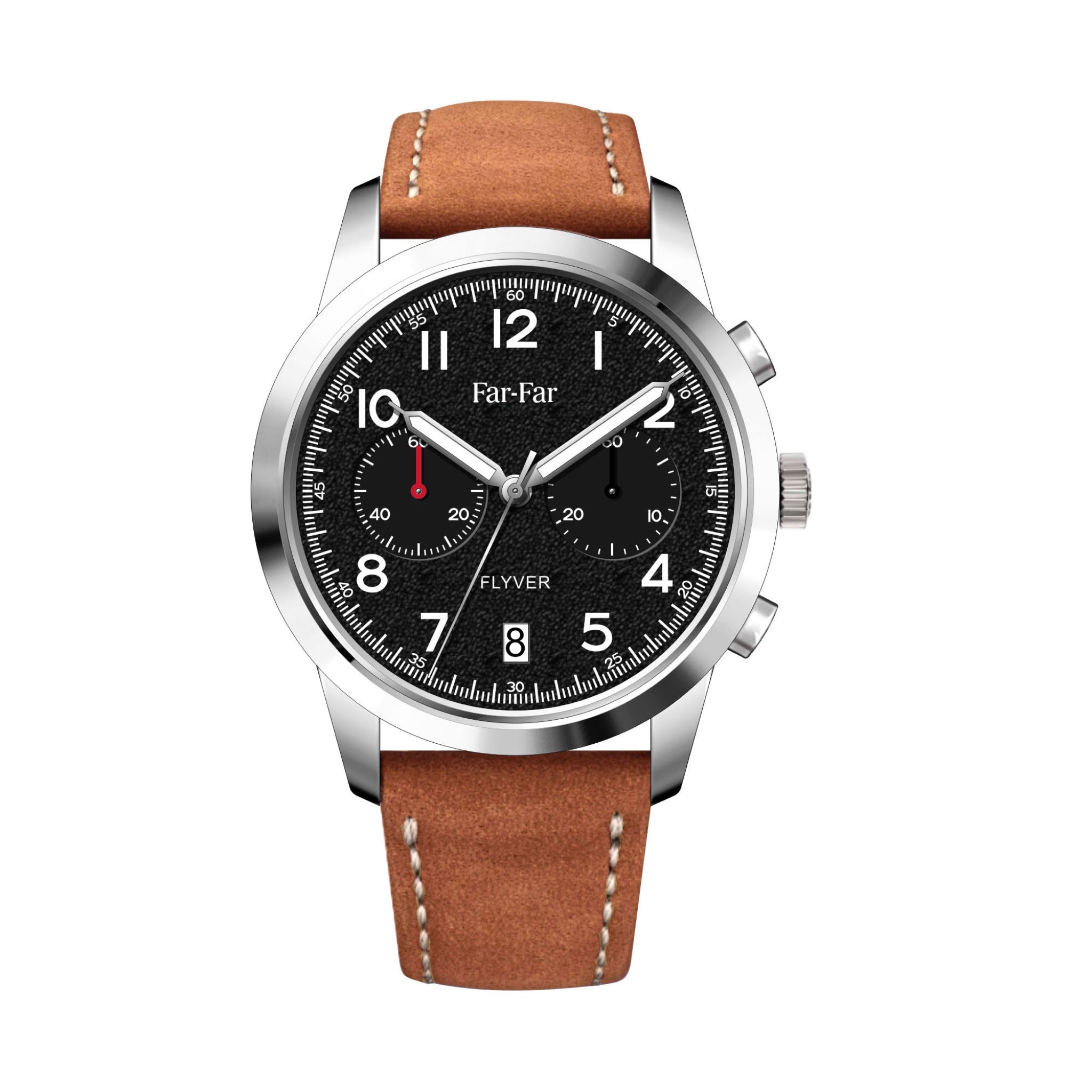 Far-Far Flyver Kronograf – Sort