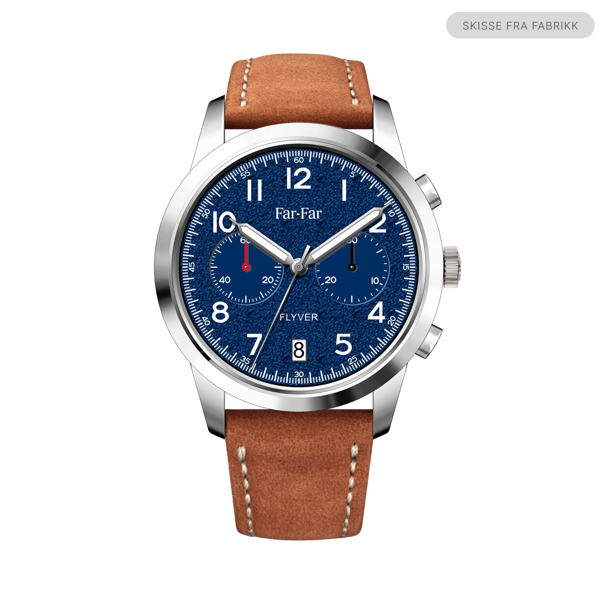 Far-Far Flyver Kronograf – Blå