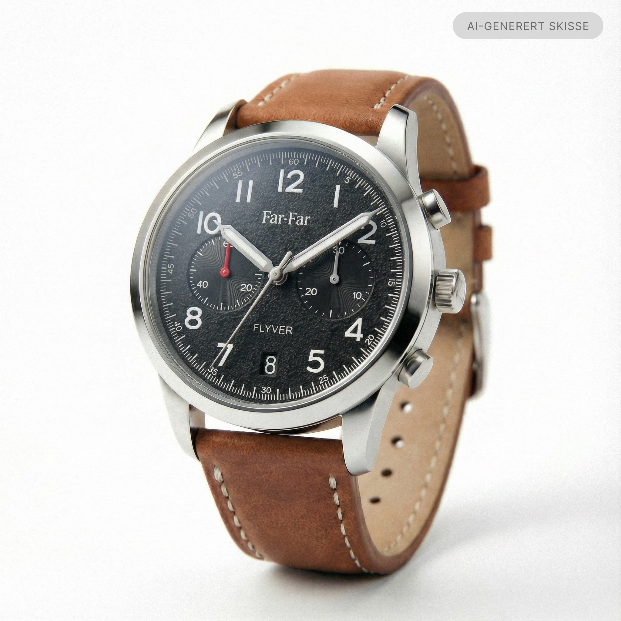 Far-Far Flyver Kronograf – Sort