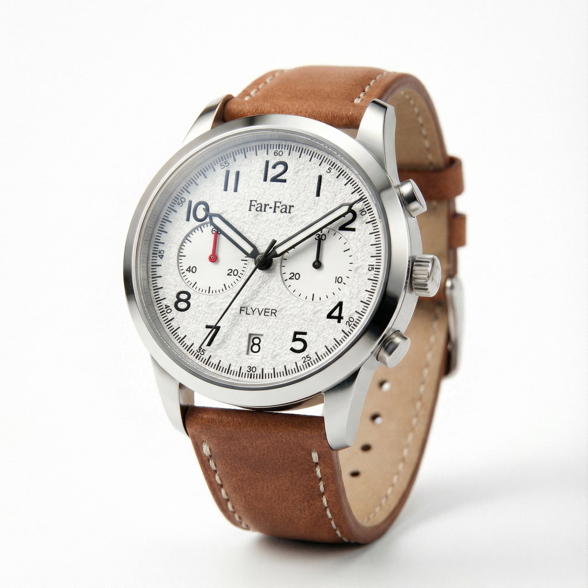 Far-Far Flyver Kronograf – Hvit