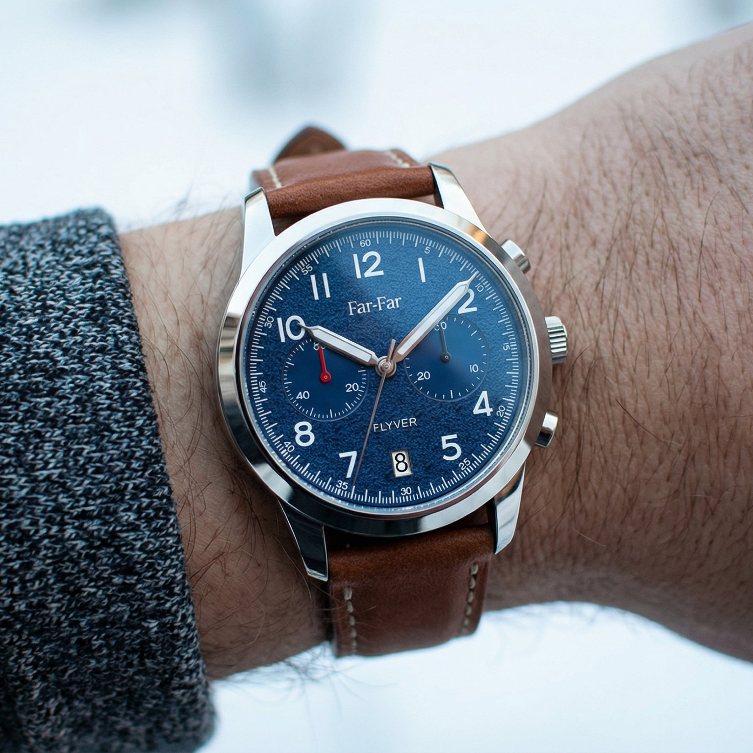 Far-Far Flyver Kronograf – Blå